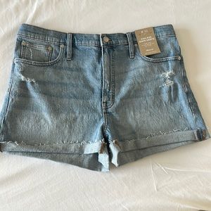 NWT Madewell High-Rise Denim Shorts - Size 31